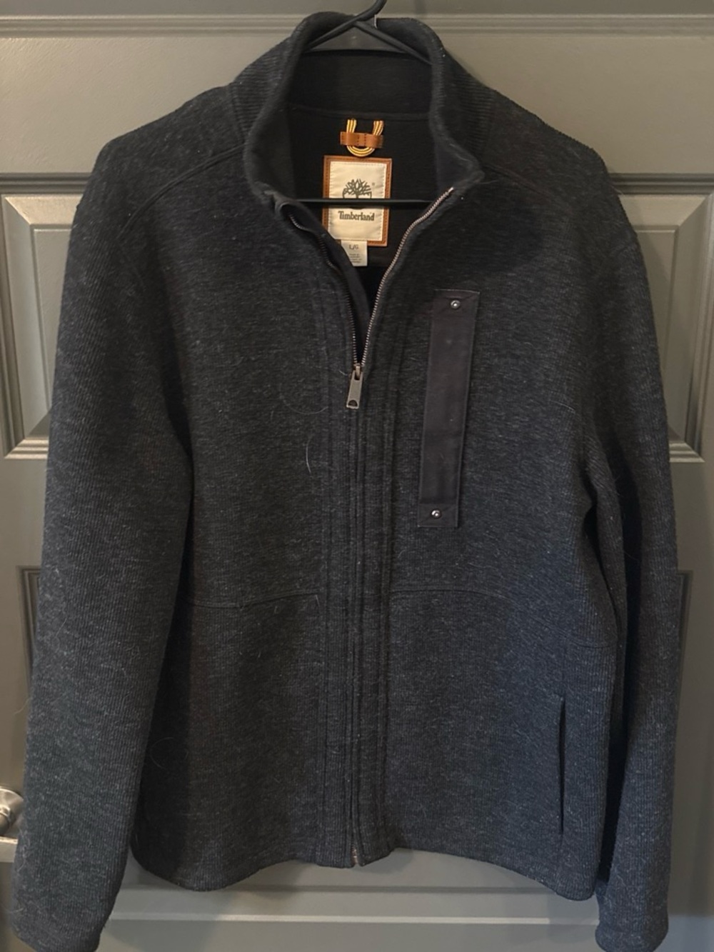 Timberland Dark Gray Heather Full-Zip Knit Jacket L